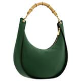 Back product shot of the Oroton Quinn Hobo in Dark Treehouse and Smooth leather for Women