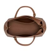 Internal product shot of the Oroton Margot Baby Bag in Whiskey and Pebble leather for Women