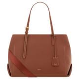 Front product shot of the Oroton Margot Baby Bag in Whiskey and Pebble leather for Women