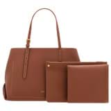 Front product shot of the Oroton Margot Baby Bag in Whiskey and Pebble leather for Women