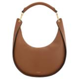 Front product shot of the Oroton Quinn Hobo in Amber and Smooth leather for Women