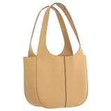 Back product shot of the Oroton Emilia Tote in Camel and Pebble leather for Women
