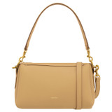 Front product shot of the Oroton Alice Crossbody in Camel and Pebble leather for Women