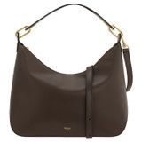 Front product shot of the Oroton North Hobo in Bear Brown and Smooth leather for Women