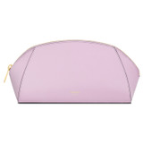 Front product shot of the Oroton Inez Beauty Case in Lilac and Saffiano Leather for Women