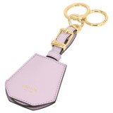 Front product shot of the Oroton Inez Air Tag Keyring in Lilac and Saffiano Leather for Women
