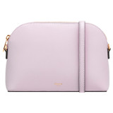 Front product shot of the Oroton Inez Slim Crossbody in Lilac and Shiny Soft Saffiano for Women