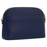 Back product shot of the Oroton Inez Slim Crossbody in Azure Blue and Shiny Soft Saffiano for Women