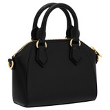 Back product shot of the Oroton Inez Tiny Day Bag in Black and Saffiano Leather for Women