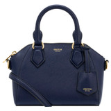 Front product shot of the Oroton Inez Tiny Day Bag in Azure Blue and Saffiano Leather for Women