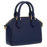 Back product shot of the Oroton Inez Tiny Day Bag in Azure Blue and Saffiano Leather for Women