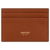 Back product shot of the Oroton Eve Credit Card Sleeve And Heart Keyring Set in Cognac and Pebble leather for Women