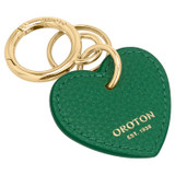 Back product shot of the Oroton Eve Credit Card Sleeve And Heart Keyring Set in Emerald and Pebble leather for Women