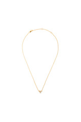 Front product shot of the Oroton Everly Necklace in Gold/Clear and Brass for Women