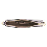 Internal product shot of the Oroton Inez Chain Wristlet in Lilac and Saffiano Leather for Women
