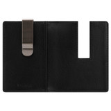 Internal product shot of the Oroton Jessie Money Clip Wallet in Black and Vegetable Tanned Leather for Men