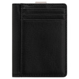 Back product shot of the Oroton Jessie Money Clip Wallet in Black and Vegetable Tanned Leather for Men