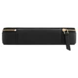 Back product shot of the Oroton Eve Jewellery Case And Pouch in Black and Pebble Leather for Women