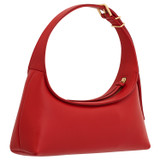 Back product shot of the Oroton Cinder Mini Baguette in Dark Poppy and Smooth leather for Women
