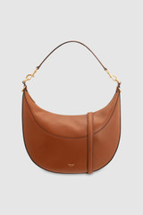 Front product shot of the Oroton Florence Medium Hobo in Cognac and Smooth leather for Women