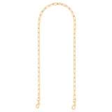Front product shot of the Oroton Isla Long Chain Strap in Brass and Brass for Women