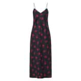 Front product shot of the Oroton Dutch Tulip Slip Dress in North Sea and 100% silk for Women