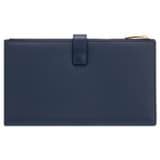 Back product shot of the Oroton Fife Travel Wallet in French Navy and Pebble leather for Women