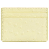 Back product shot of the Oroton Jemima Texture Card Holder in Lemon Butter and Ostish embossed leather for Women