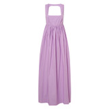 Front product shot of the Oroton Cotton Sundress in Purple and 100% Cotton for Women