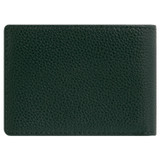 Back product shot of the Oroton Porter Pebble Mini Wallet in Fern Green and Pebble Leather for Men