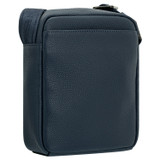Back product shot of the Oroton Porter Pebble Phone Crossbody Bag in Oxford Blue and Pebble Leather for Men