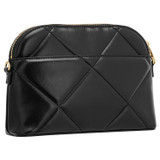 Back product shot of the Oroton Inez Quilted Slim Crossbody in Black and Smooth Leather for Women