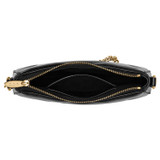 Internal product shot of the Oroton Inez Quilted Wristlet Clutch in Black and Smooth Leather for Women