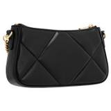 Back product shot of the Oroton Inez Quilted Wristlet Clutch in Black and Smooth Leather for Women