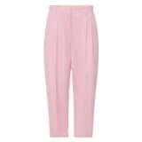 Front product shot of the Oroton Pleat Pant in Rose and 58% viscose, 42% linen for Women