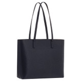 Back product shot of the Oroton Polly Medium Zip Tote in Dark Navy and Pebble Leather for Women