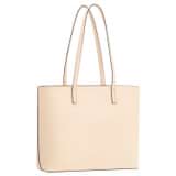 Back product shot of the Oroton Polly Medium Zip Tote in Oatmeal and Pebble Leather for Women