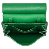 Internal product shot of the Oroton Margot Phone Crossbody in Jewel Green and Pebble leather for Women