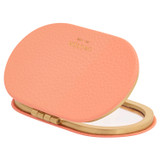 Front product shot of the Oroton Jemima Mirror in Summer Melon and Pebble leather for Women