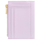 Back product shot of the Oroton Jemima 10 Credit Card Mini Zip Wallet in Orchid and Pebble leather for Women