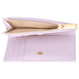 Internal product shot of the Oroton Jemima 10 Credit Card Mini Zip Wallet in Orchid and Pebble leather for Women