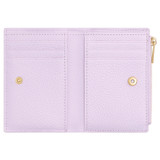 Internal product shot of the Oroton Jemima 10 Credit Card Mini Zip Wallet in Orchid and Pebble leather for Women