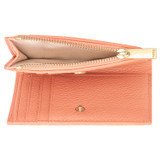 Internal product shot of the Oroton Jemima 10 Credit Card Mini Zip Wallet in Summer Melon and Pebble leather for Women