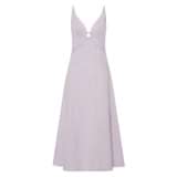Front product shot of the Oroton Poplin Sundress in Lilac and 100% cotton for Women