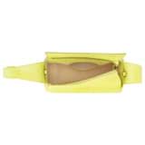 Internal product shot of the Oroton Caroline Small Day Bag in Lemon Zest and Smooth leather for Women