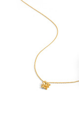 Front product shot of the Oroton Daisy Pendant in 18K Gold and Sustainably sourced 925 Sterling Silver for Women