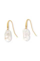 Front product shot of the Oroton Marleigh Earrings in Gold and Baroque freshwater pearl for Women