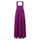 Front product shot of the Oroton Strappy Sundress in Magenta and 100% silk for Women