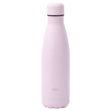 Front product shot of the Oroton Effie Water Bottle in Lilac and Stainless Steel for Women