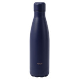 Front product shot of the Oroton Effie Water Bottle in Azure Blue and Stainless Steel for Women